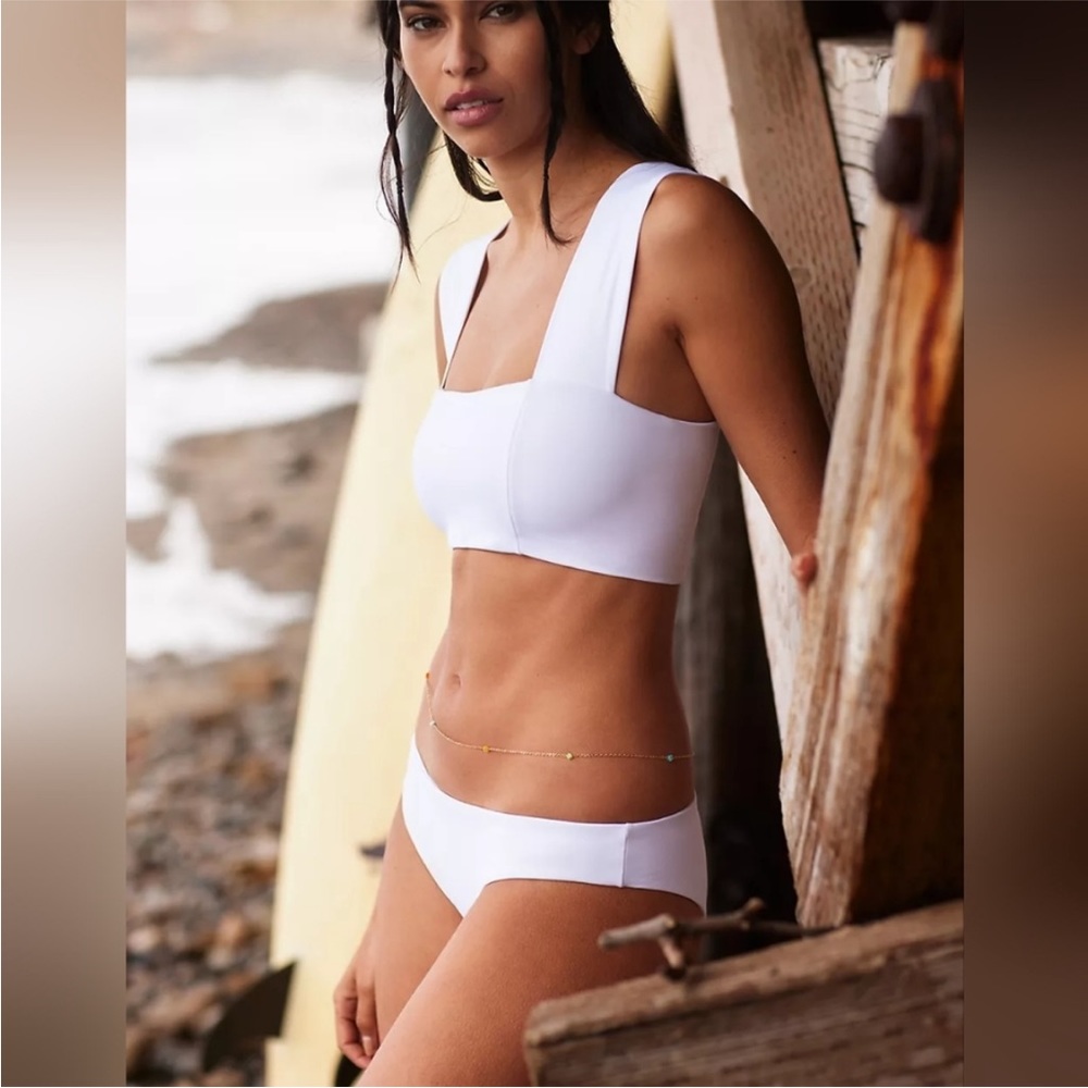 NWT L*Space Parker Top Camacho Bottom White Bikini 2pc Set | Revolve Bikini - Picture 5 of 12
